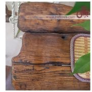 столешница кованого стола бамбук фрагмент